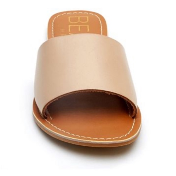 NWT Beach by Matisse Leather Cabana Flat Natural - Picture 3 of 5